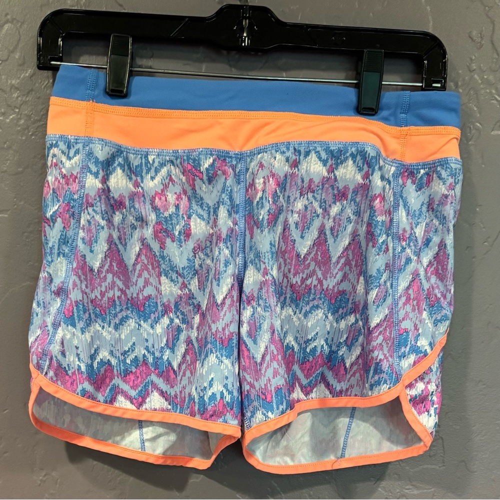 Ivivva (Lululemon girls) Blue and Pink Lined Athletic Shorts - 14